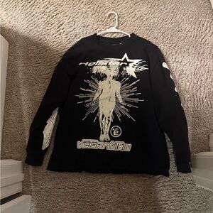 Helstar Black Graphic Men's Sweatshirt